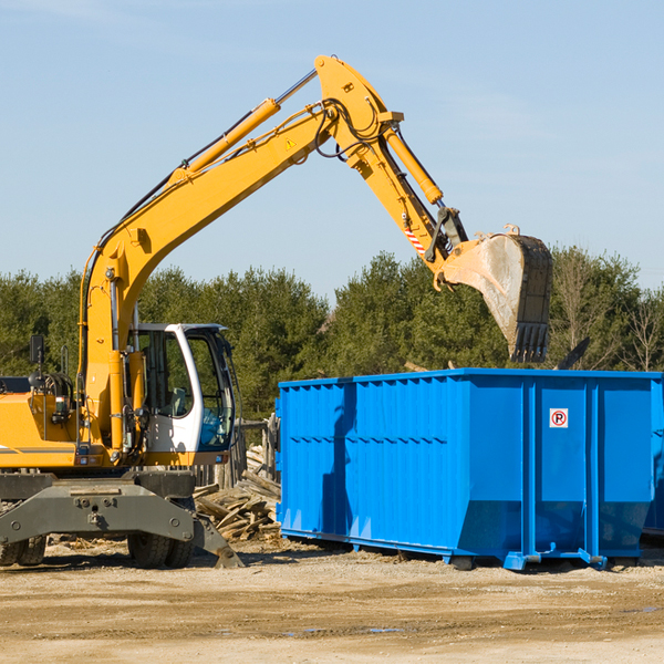 are there any restrictions on where a residential dumpster can be placed in McCoole